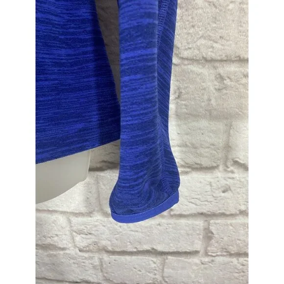 The North Face Fleece Jacket Womens Large Cobalt Zipper Hood Pockets - Picture 9 of 15